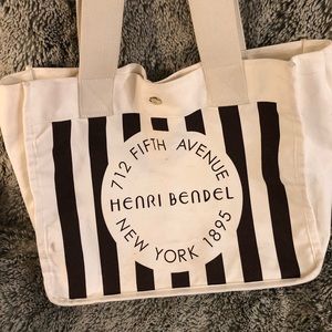Henri Bendel canvas tote bag